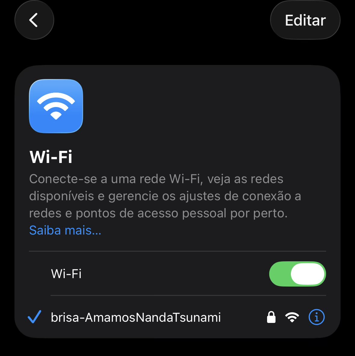 n sei vocês mas aqui em casa a wifi deixa claro de quem sou fã <a href="/nandatsunamii/">NandaTsunami | Faço Acontecer 🪄✨</a>