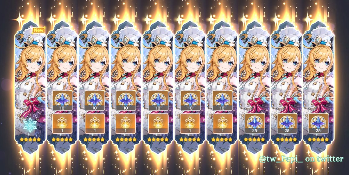 Perdón el parate que tuve pero acá sigo la cadena de oración 

💫Manifestando que todas las personas que tiren al banner ganen el 50/50 de Escoffier en early pity y ganen su arma en early pity también💫