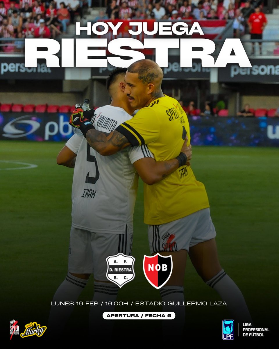 prensariestra's tweet photo. ¡HOY JUEGA RIESTRA! 🖤🤍🖤
🆚 Newells
⏰ 19:00 hs
🏟️ Estadio Guillermo Laza
🏆 Torneo Apertura 2026
📺 ESPN Premium
⚠️ Suscribite al Pack Fútbol: https://t.co/t2NNRcaTXH
#SeguimosEnPrimera https://t.co/qAaQ6xb4ED