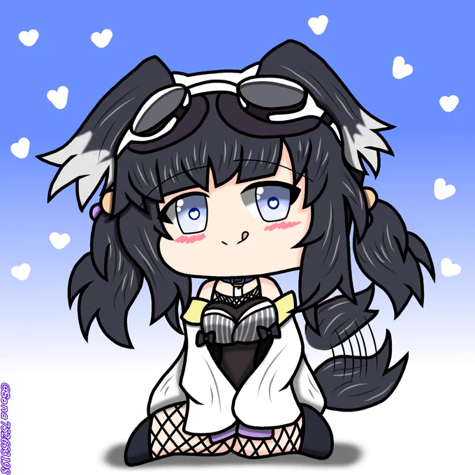 'ω`)ノオハヨォ…ヒビキちゃんもふもふ…