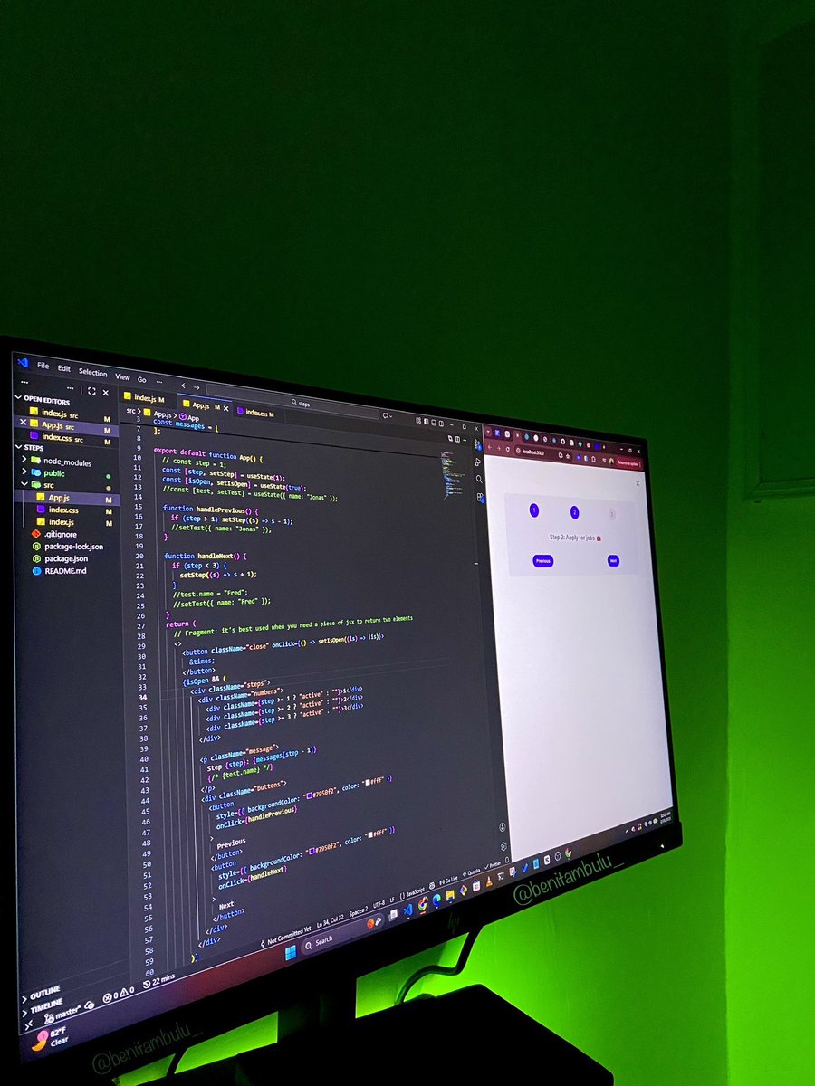 benitambulu_'s tweet photo. Learning to code is…

20% understanding and 80% fighting the urge to quit.

Let’s Lock-in 😎👩‍💻 https://t.co/ssNRSqxdKt
