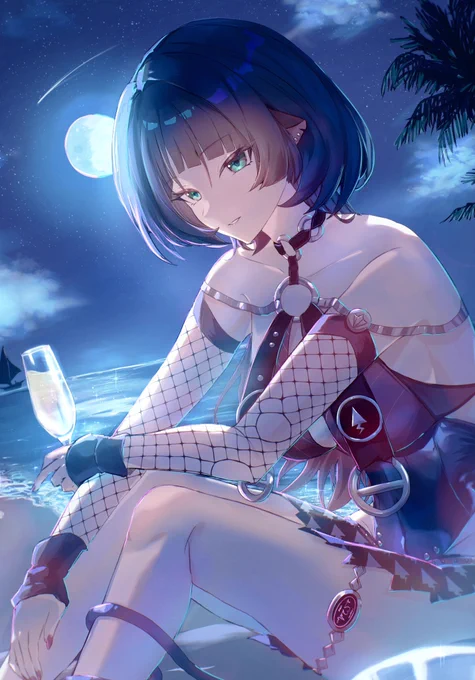 昨年と今年の誕生日イラストです〜 暖色と寒色でいい感じ