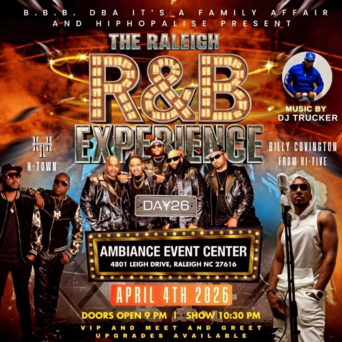 gijackson's tweet photo. Raleigh,Nc April 4,2026 @ambianceeventcenter For The Raleigh R&amp;B Experience #htown #rnb #rnbmusic #rnbexperience #live https://t.co/LGFftgwTUZ