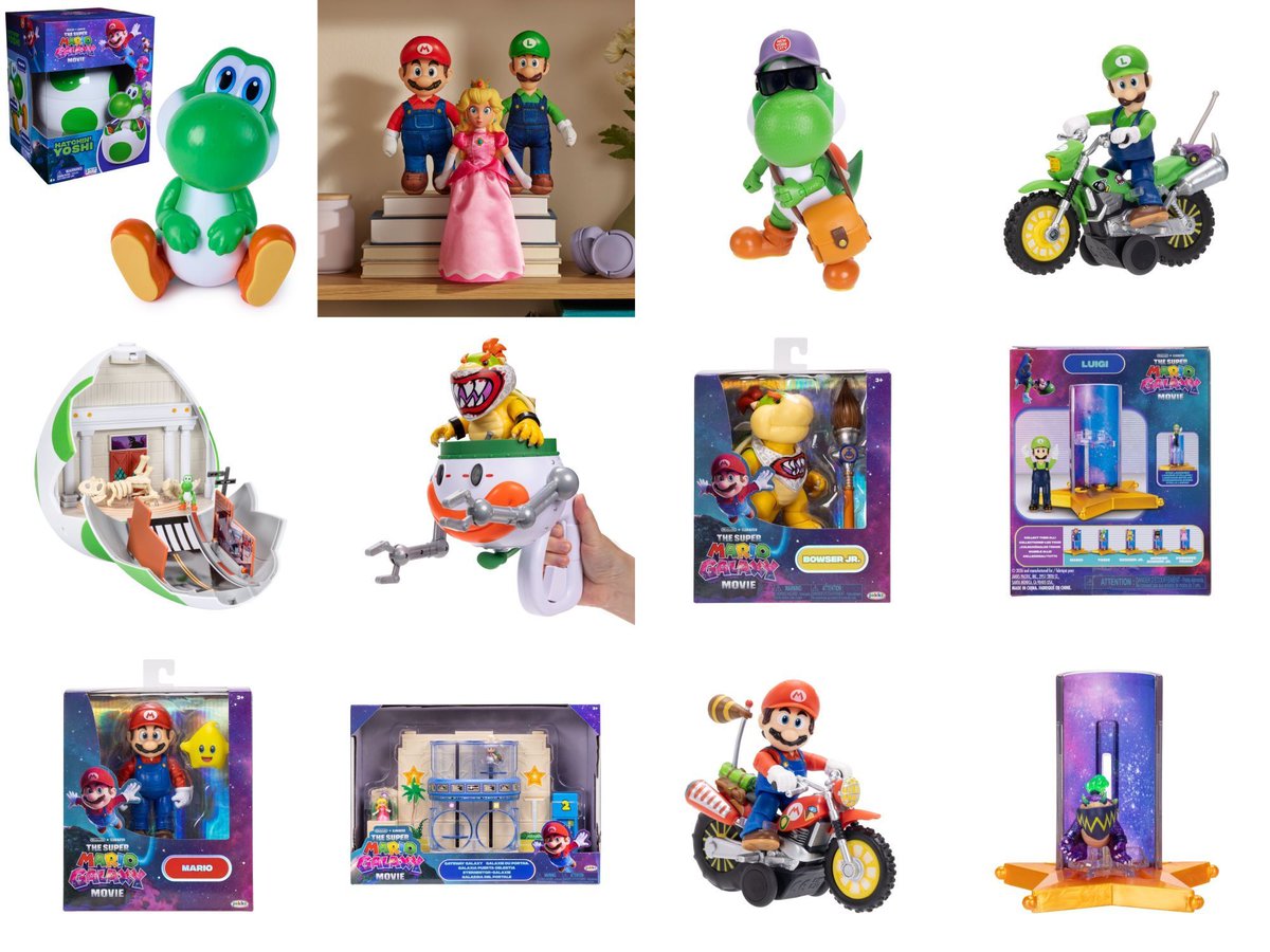 The Super Mario Galaxy Movie merch/figures up for preorder at
