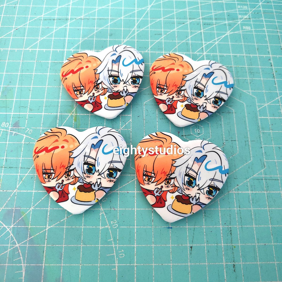 #by80studios

❣️ Die cut stickers

❣️ Heart pins