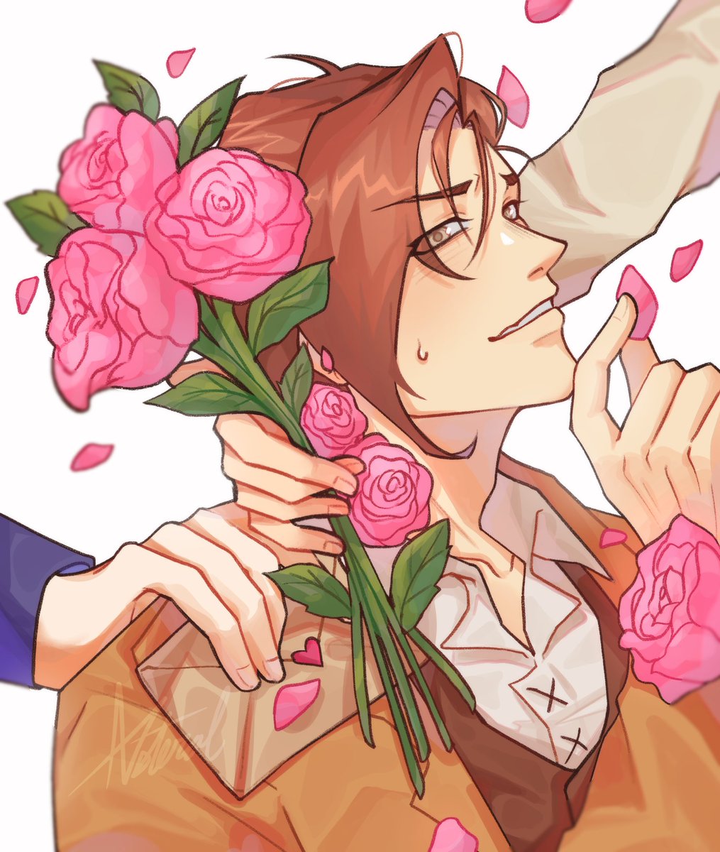 Asteralnomical's tweet image. Late valentines day! 💌❤️🌹 
(Completely different fandom just wanted to share some art!)

#TGED #TheGreatestEstateDeveloper