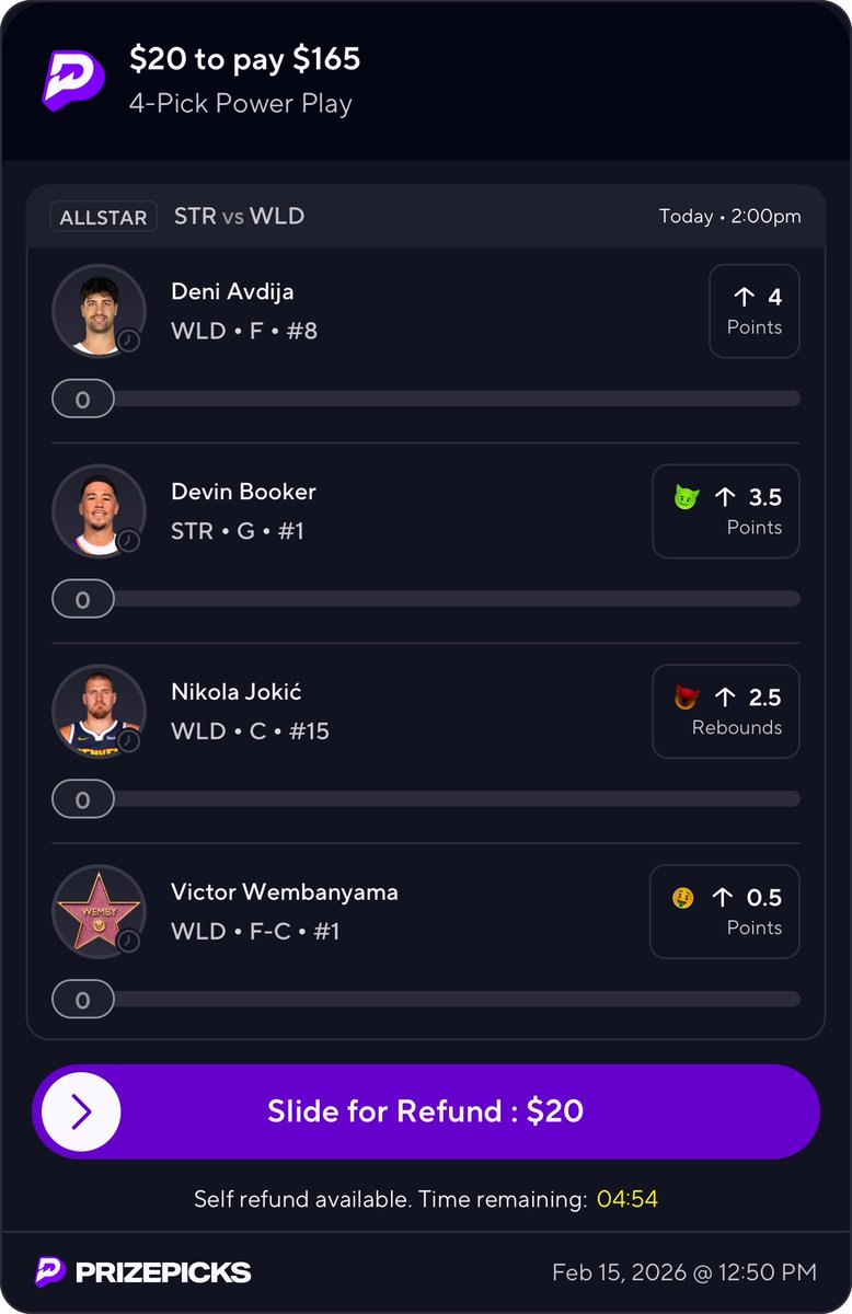 Wemby free square!

t.me/+sJB_jze5SPBhO…

#PrizePicks | #Underdog | #Fliff | #Chalkboard | #GamblingX I #PropBets | #NBAX  | #NBA | #PlayerProps | #Draftkings