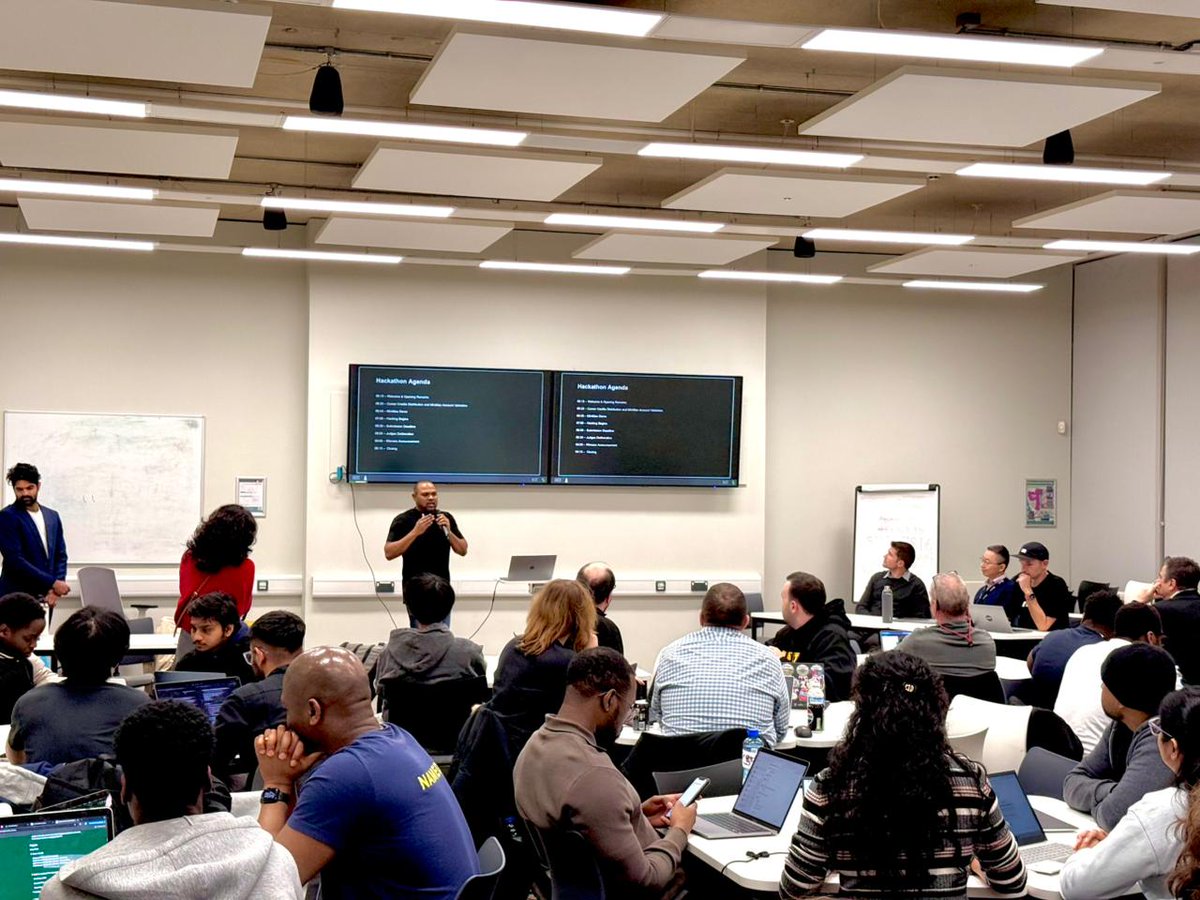 rahulkrishnanra's tweet photo. Proud to host the Cursor Hackathon at the University of Northampton as a Cursor Ambassador. What we witnessed wasn’t just coding — it was collaboration, ambition, and community in action.
Northampton is building its AI future.
#CursorAI #Hackathon #Northampton #AICommunity #B https://t.co/ti2Sz2qsRo