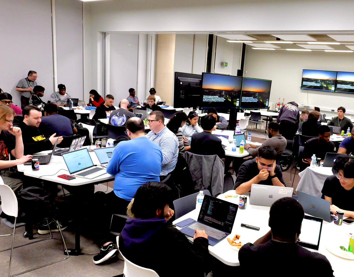 rahulkrishnanra's tweet photo. Proud to host the Cursor Hackathon at the University of Northampton as a Cursor Ambassador. What we witnessed wasn’t just coding — it was collaboration, ambition, and community in action.
Northampton is building its AI future.
#CursorAI #Hackathon #Northampton #AICommunity #B https://t.co/ti2Sz2qsRo