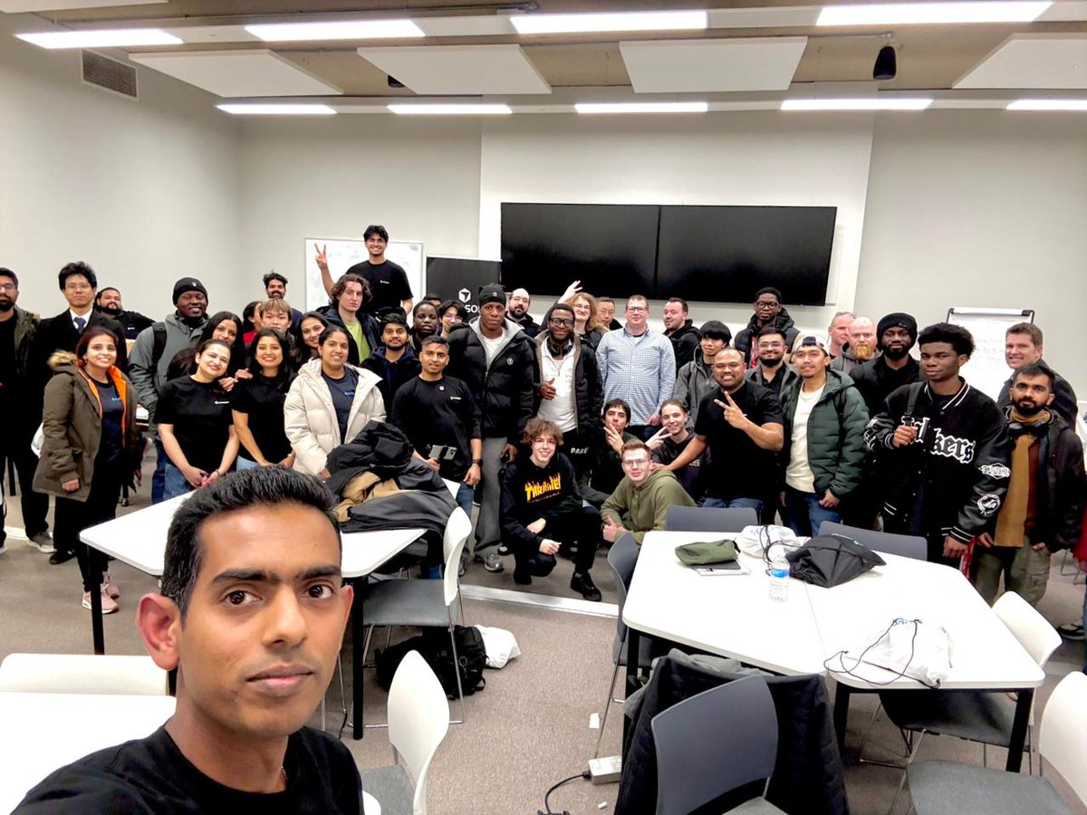 rahulkrishnanra's tweet photo. Proud to host the Cursor Hackathon at the University of Northampton as a Cursor Ambassador. What we witnessed wasn’t just coding — it was collaboration, ambition, and community in action.
Northampton is building its AI future.
#CursorAI #Hackathon #Northampton #AICommunity #B https://t.co/ti2Sz2qsRo
