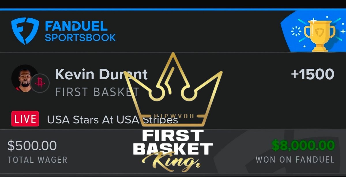 JPWVOH's tweet photo. Kevin Durant +1500 #NBAAllStar first basket bang! 

#FirstBasketKing ®️

https://t.co/hImuAelDY2 https://t.co/5JZkaRJU1p