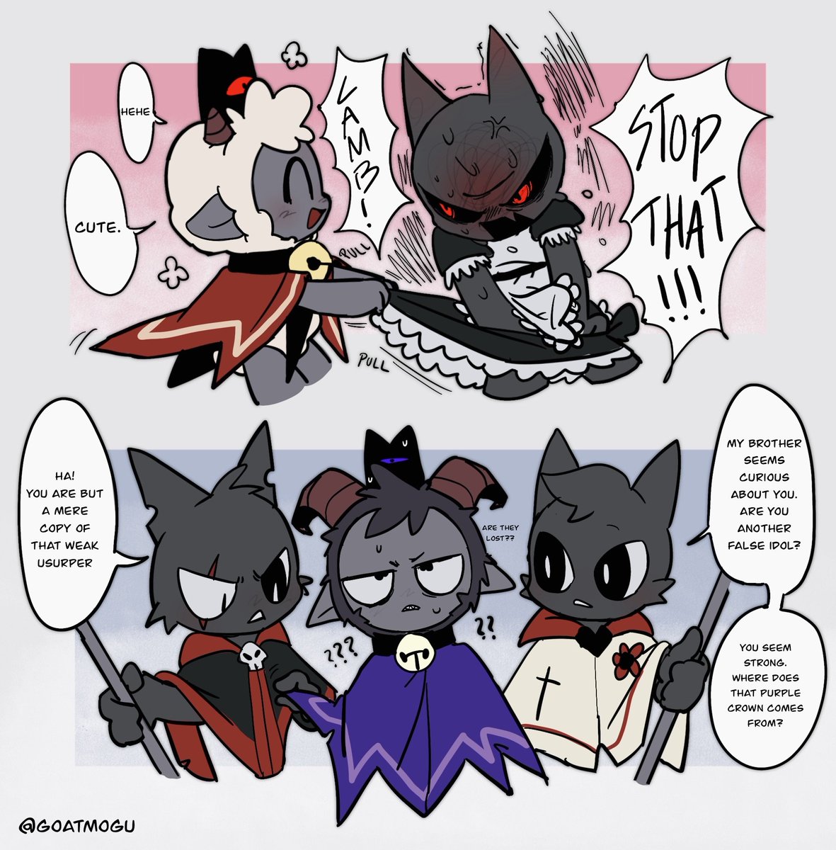 GoatMogu's tweet photo. Curious cats
#cultofthelambfanart https://t.co/ogxBldYxQx