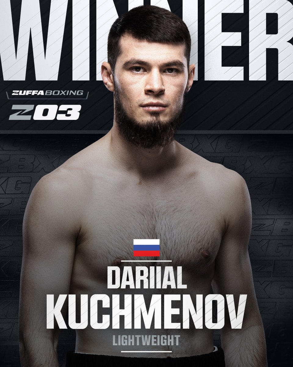 Dariial Kuchmenov 🇷🇺 by TKO 

#ZuffaBoxing03 LIVE NOW @ParamountPlus