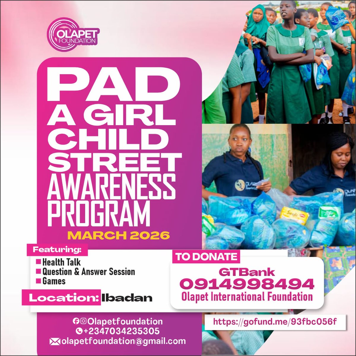 Olapet001's tweet photo. Please consider giving or sharing this message to help those in need. Together, we can create a brighter future for underserved communities. https://t.co/jRupSf4LTz