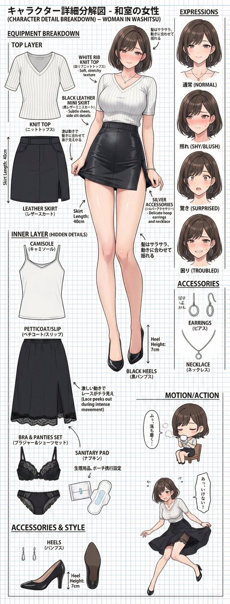 イラスト大賢者｜上品OL・リクスーポートレート（SFW） tweet media