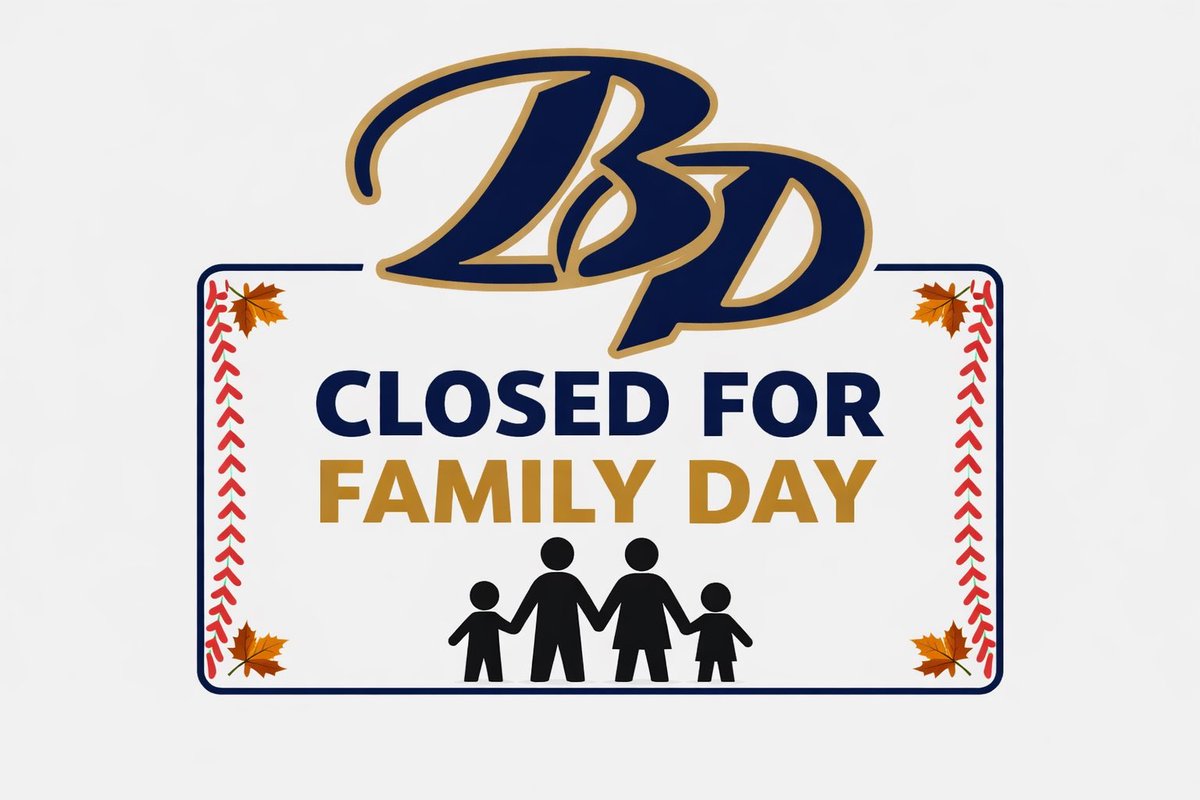 BullettBaseball's tweet image. 🎉⚾ Important Update: 
Bullettproof Baseball Academy will be closed on Family Day 👨‍👩‍👧‍👦❤️. Enjoy this special day with your loved ones! We'll see you back in the facility the next day. 🌟⚾ #FamilyDay #BulletproofBaseball #TimeWithFamily 

Bullettproofbaseball.com
