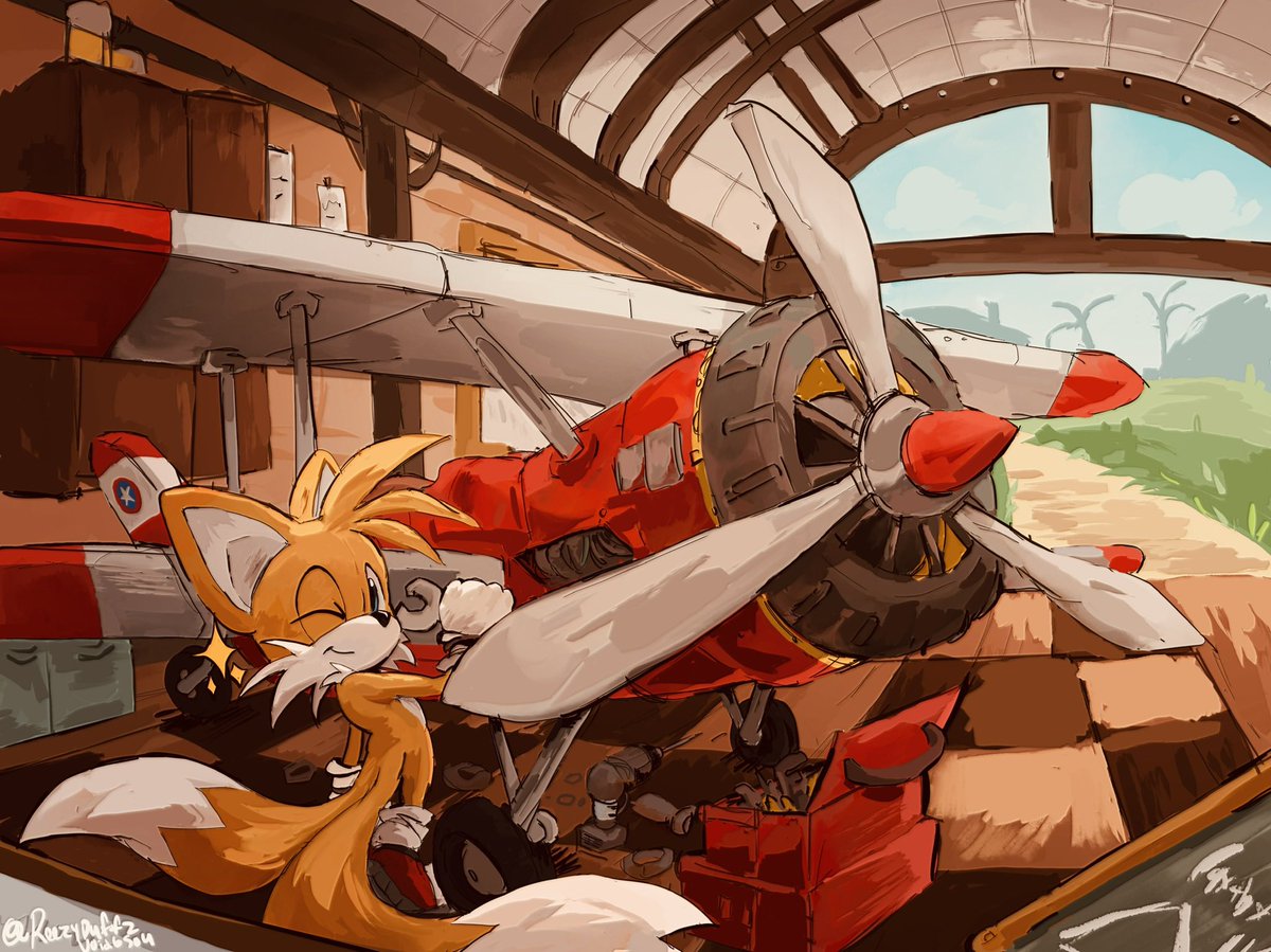 reezypuffz's tweet photo. Tails

Old art#2

Another piece that was sitting in my files 😭 So I might as well post it. The perspective is wrong, but I like the colors in this one 

#tailsmilesprower 
#tailsthefox
#SonicTheHedgehog https://t.co/3e0oN4RjN0