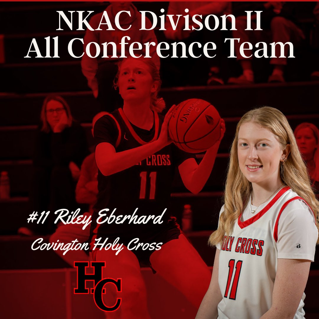 HCGirlsHoops's tweet photo. Congratulations to Jr. Riley Eberhard on being named NKAC Division II All Conference Team‼️@REberhard2027
#WeAreHC
#raisingthebar
#BuiltDifferent https://t.co/dcES7tpntO