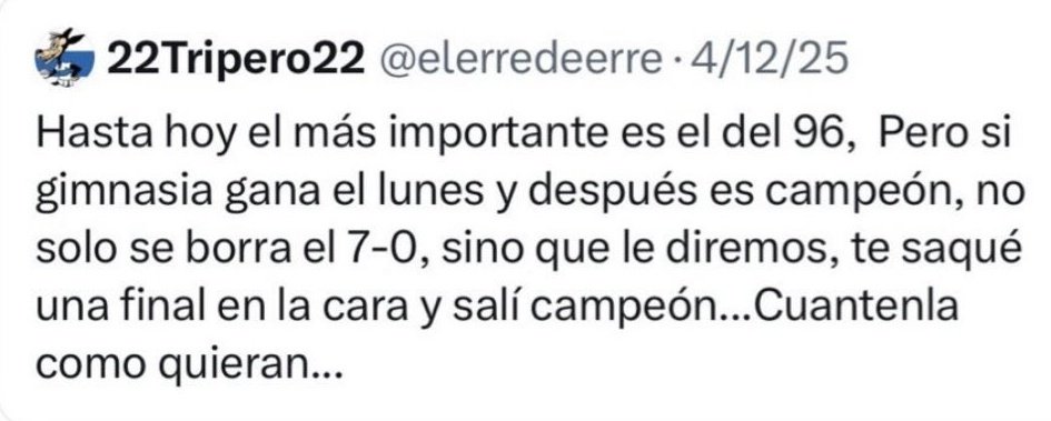 Pasaron de esto a "lo importante es que no lo perdimos"