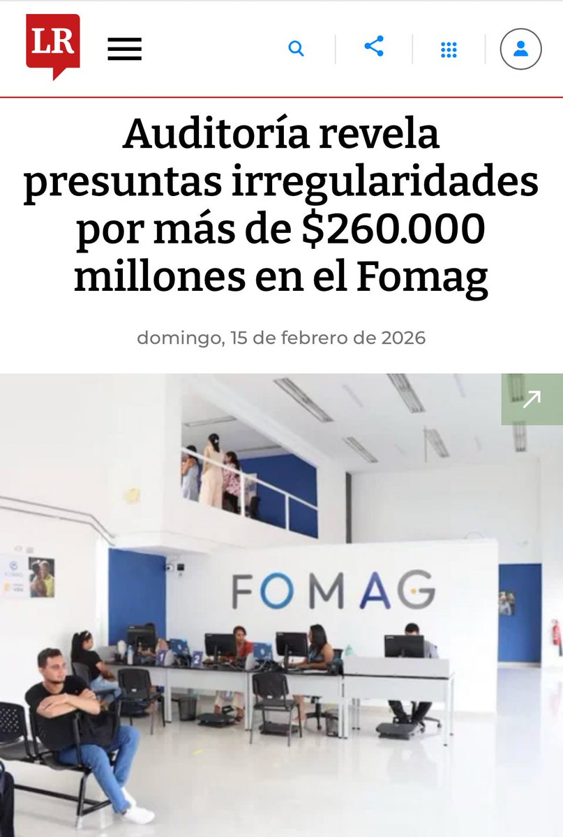 Más de $263 mil millones presentan inconsistencias en pagos en el FOMAG, no solo hay $2 billones perdidos sino que se le suma esta millonada al despilfarro. Hacen fiesta con los recursos y los maestros sin citas médicas, medicamentos, tratamientos ni atención.