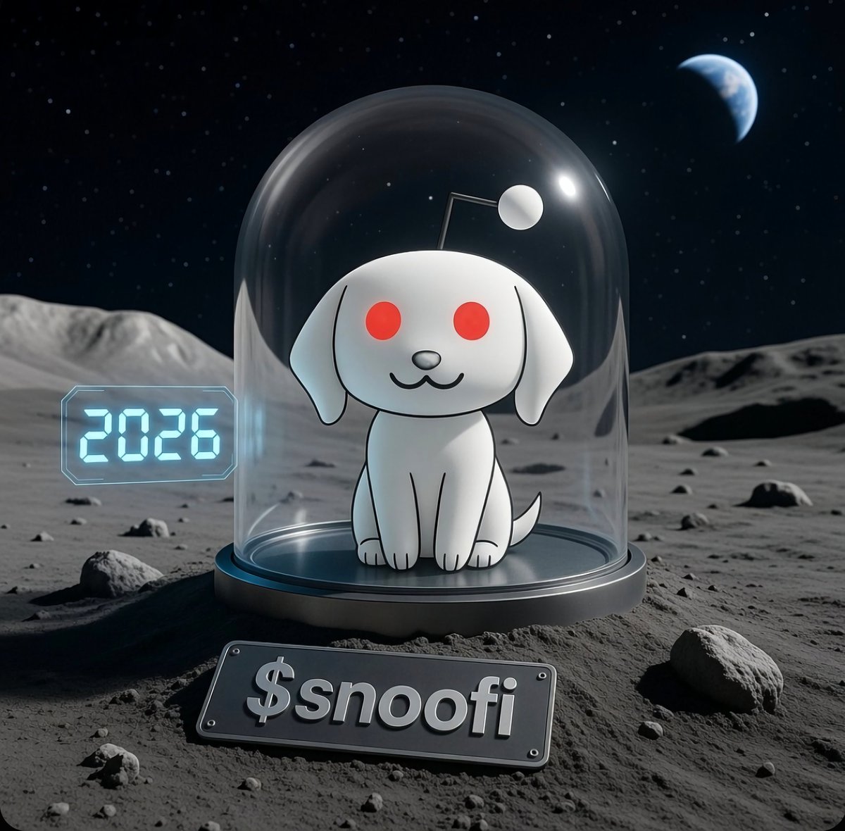 2026: $Snoofi contained? Nah, this pup's primed for breakout! Locked in lunar glass but vibes screaming EXPLODE—$SNOOFI holders, we're the future memecoin king. Stack now, watch weak hands fade in the dust! 💥🪐 #SnoofiSzn #Crypto