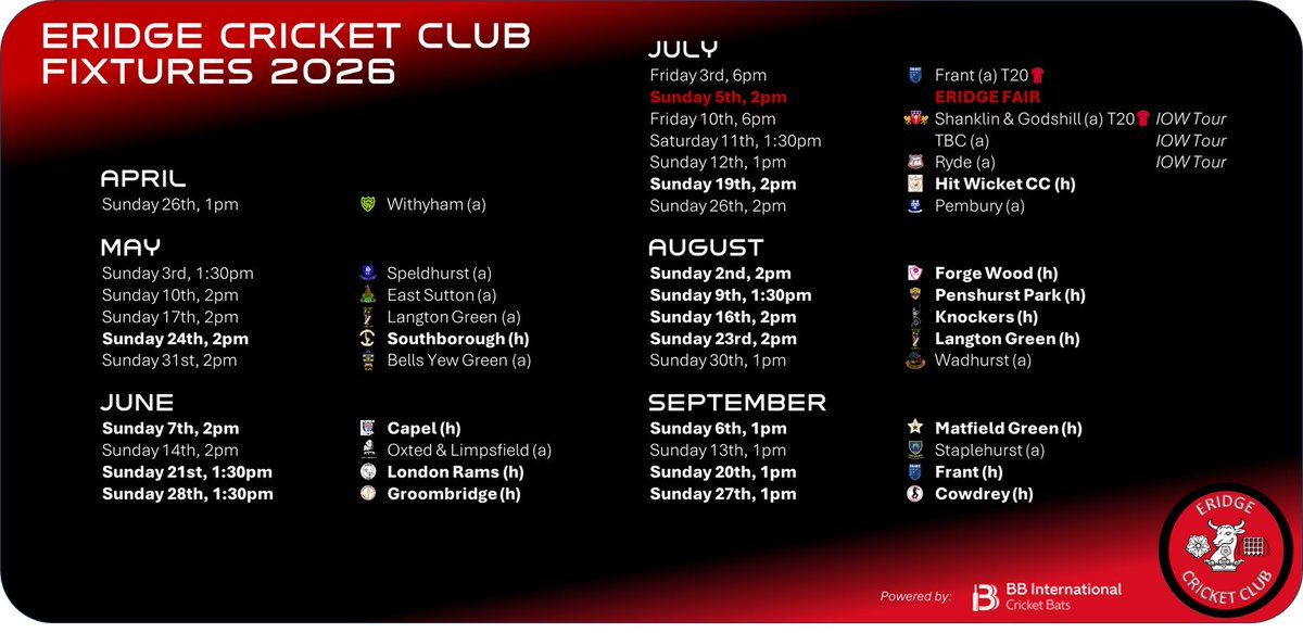 Eridge Cricket Club tweet media