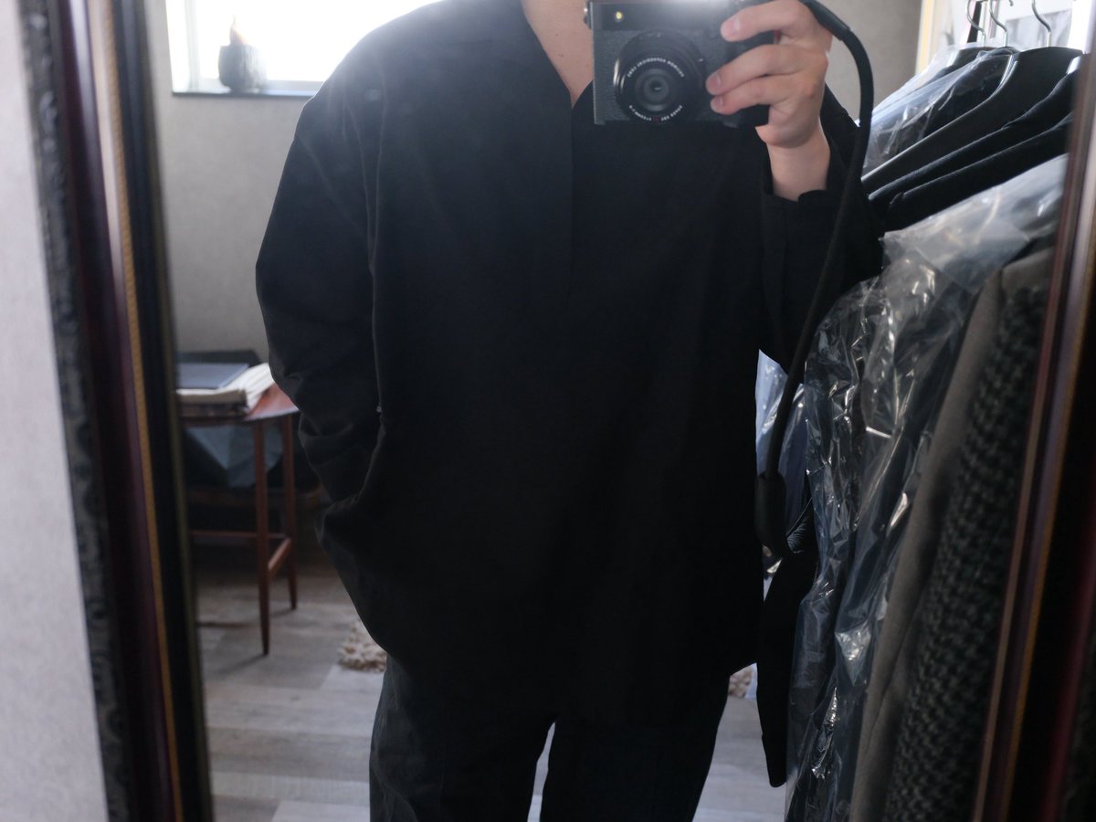 wraveeのスキッパーシャツとtokiariのカタナ。今日と明日は長野へ。