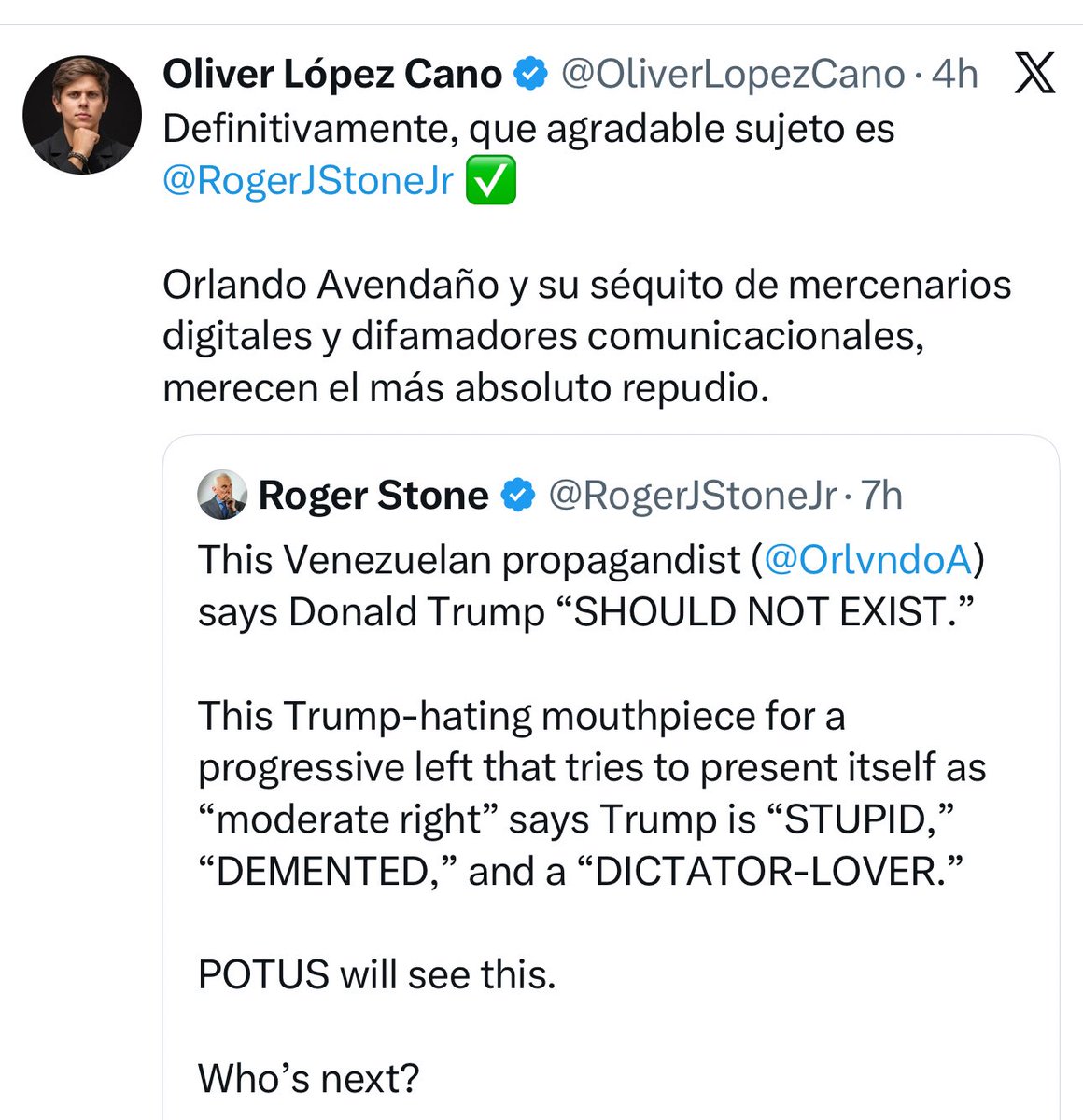 Ya es abierto que el chavismo y el aparato de propaganda de Saab están directamente coordinados con la supuesta derecha infiltrada cuyo único propósito es dañar a María Corina, a sus aliados y a la verdadera oposición venezolana.

Es obsceno. Tienen el mismo fin.