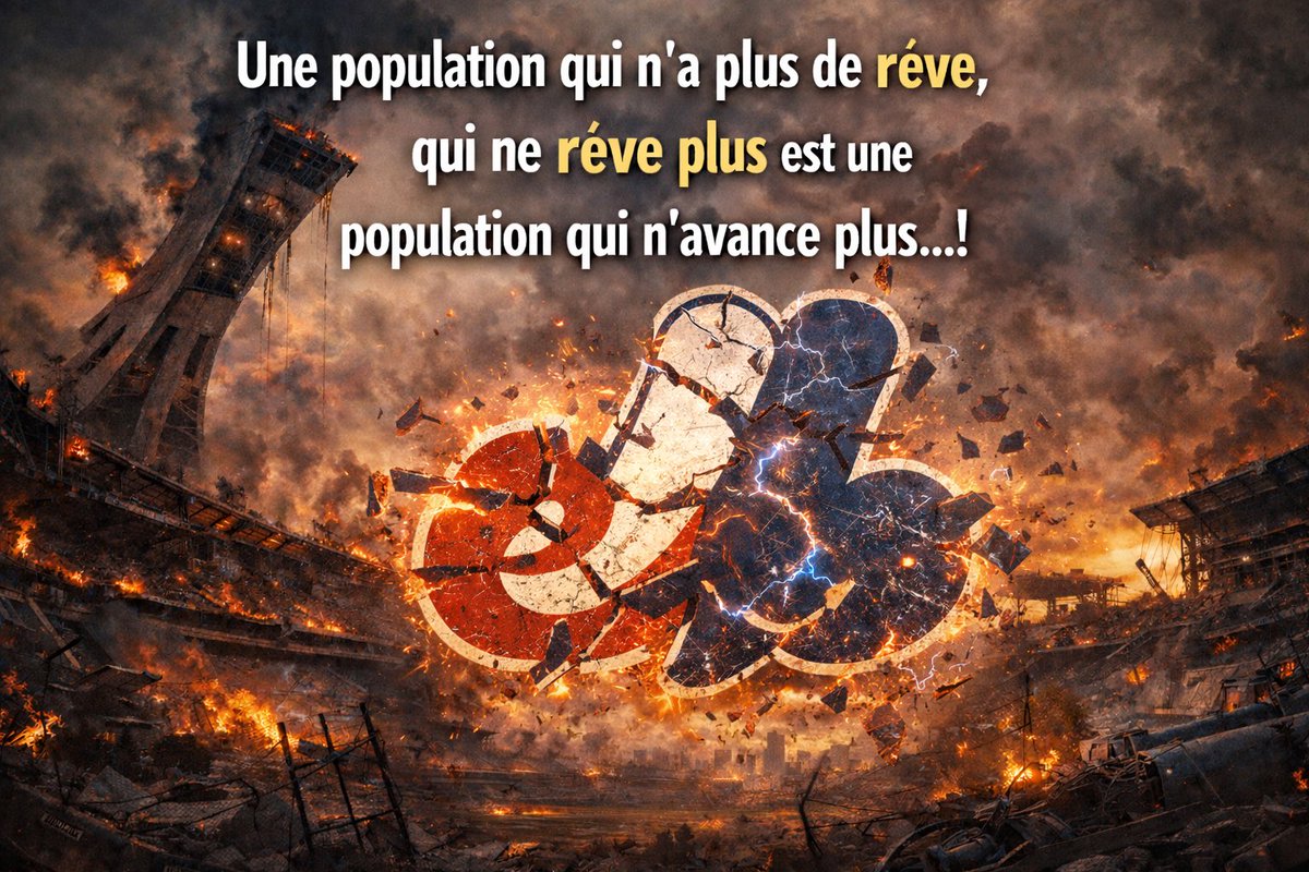 Une population qui n'a plus de rêve, qui ne rêve plus est une population qui n'avance plus...!