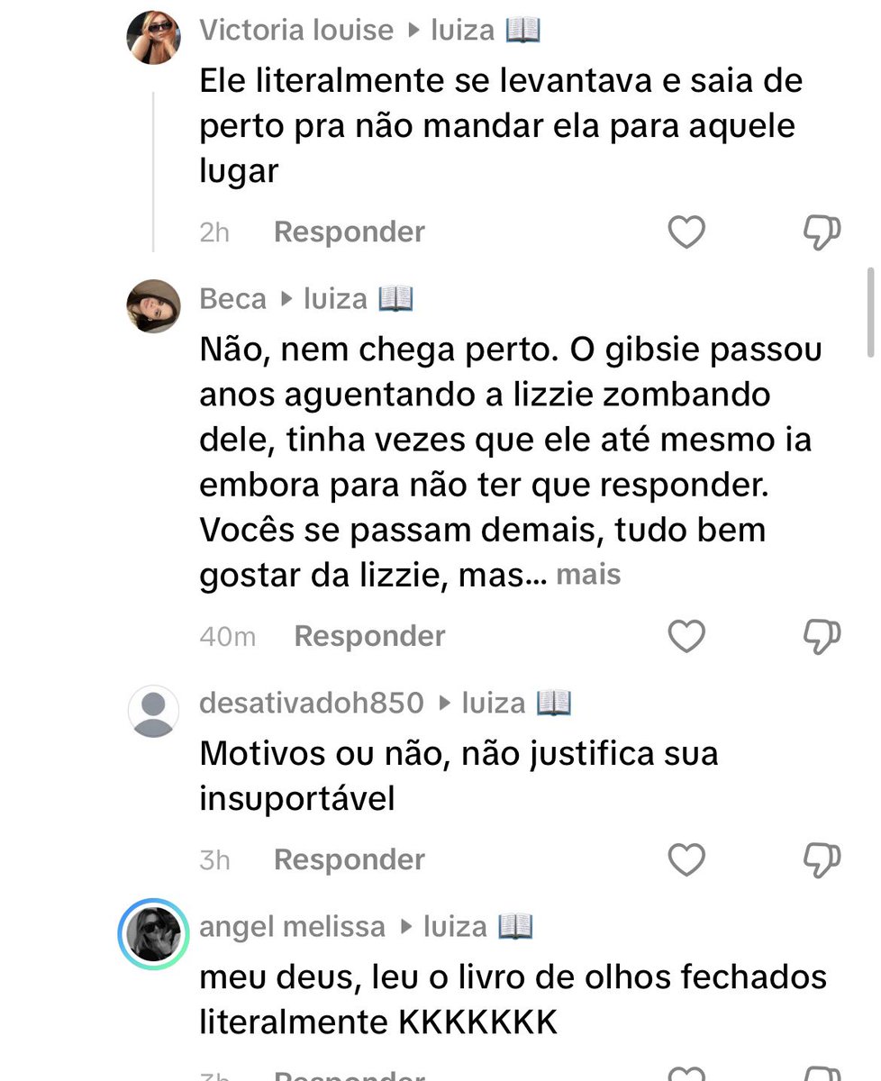 luercel's tweet image. ODEIO quem coloca a lizzie em posição de bully, cacete em, o gibs sempre revidou os comentários dela sim!!! e msm que em muitos momentos não tenha revidado, colocar em em posição de bully é deprimente