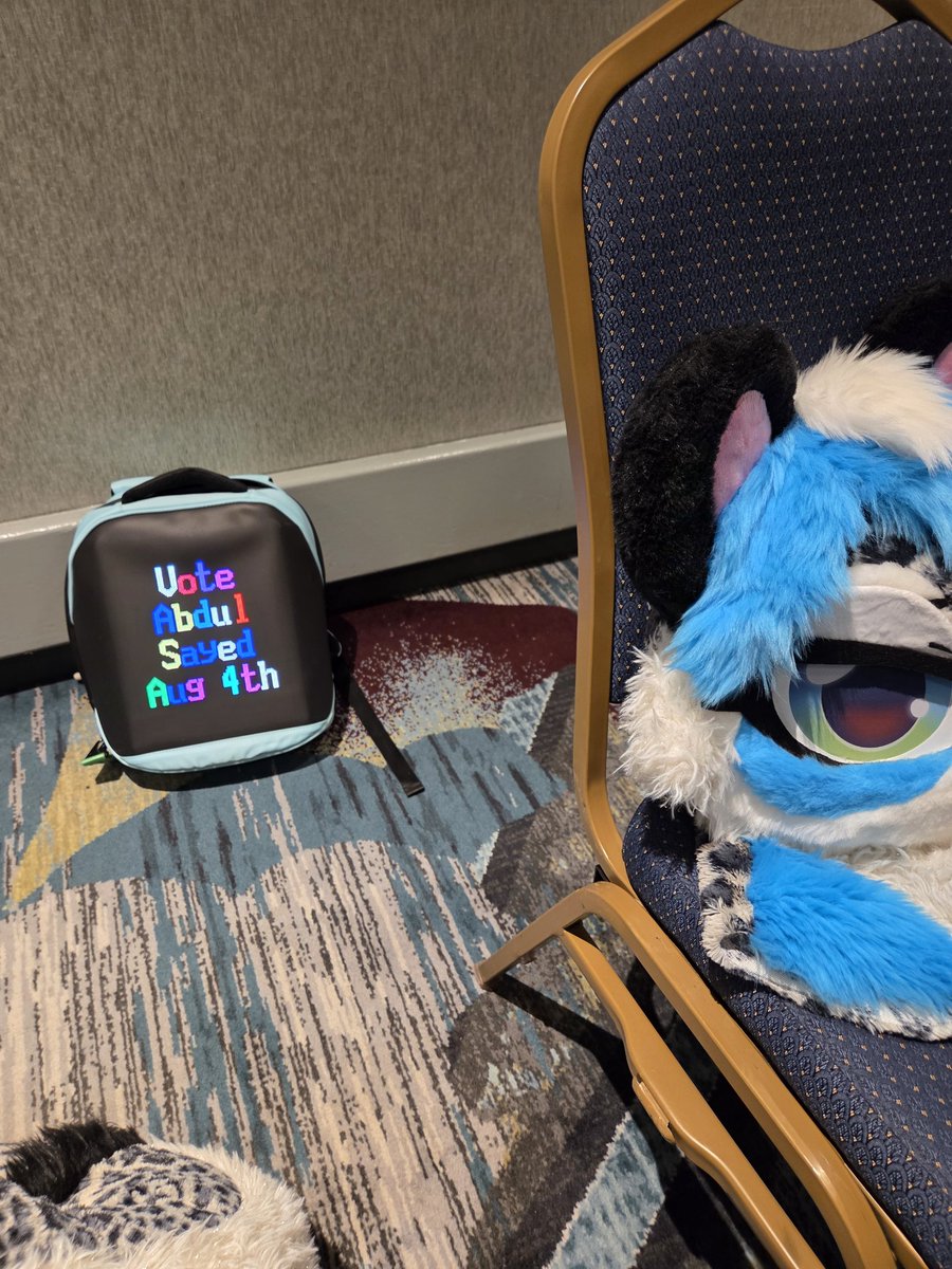 The greatest part of this beautiful michigan furry con has been telling everyone about <a href="/AbdulElSayed/">Dr. Abdul El-Sayed</a> 

Furries better fucking come though in August istg