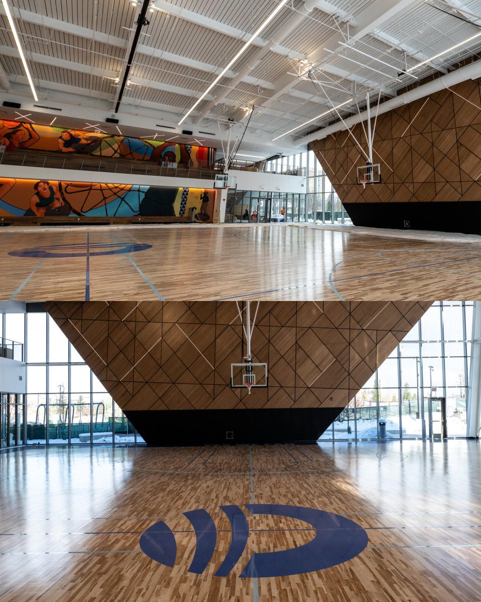 ObamaFoundation's tweet photo. Hi there 👋 If President Obama’s love of basketball brought you here today, welcome!

We can't wait for the Obama Presidential Center to open this June 2026 at Jackson Park in Chicago. It will be a place for people to explore their potential, discover their passion, rest in nature and public spaces, and find inspiration to make a difference.

Inspired by President Obama’s love of basketball and community building, Home Court is a hub for recreation, connection, and wellness, powered by sustainable energy. This will be where we interview and train new employees as we get ready to open the Obama Presidential Center. 

Home Court will include an NBA regulation-size court, gymnasium, studios, and community spaces—all opening in June. The court lights are on, the floor is finished, and the fences are down — connecting Home Court to the rest of campus. 

We hope to see you this summer on our campus!