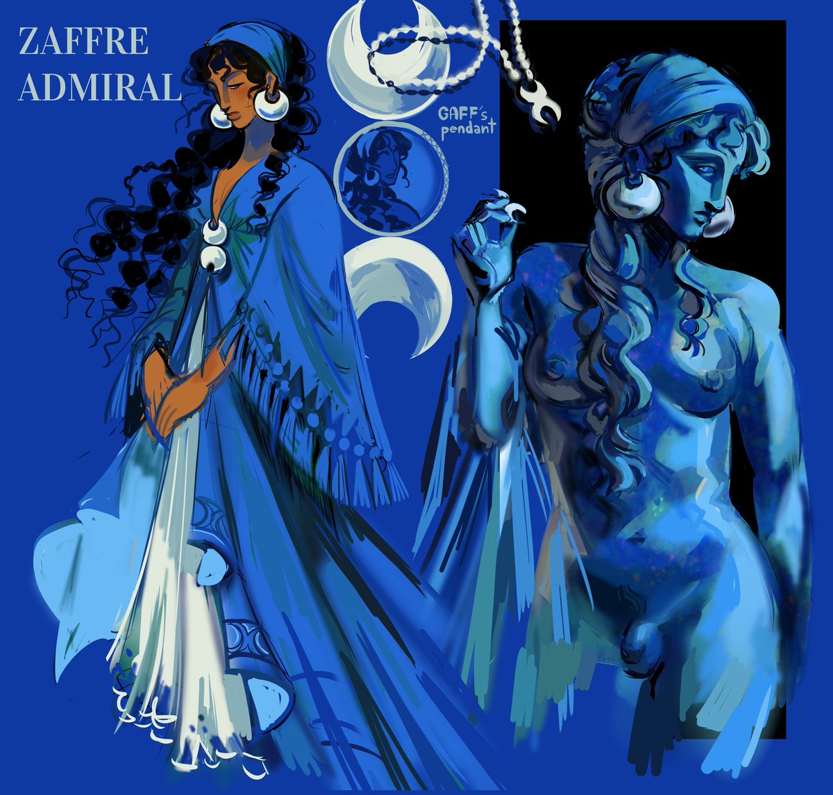 some concepts for her, need to make more art of Zaffre tbh
