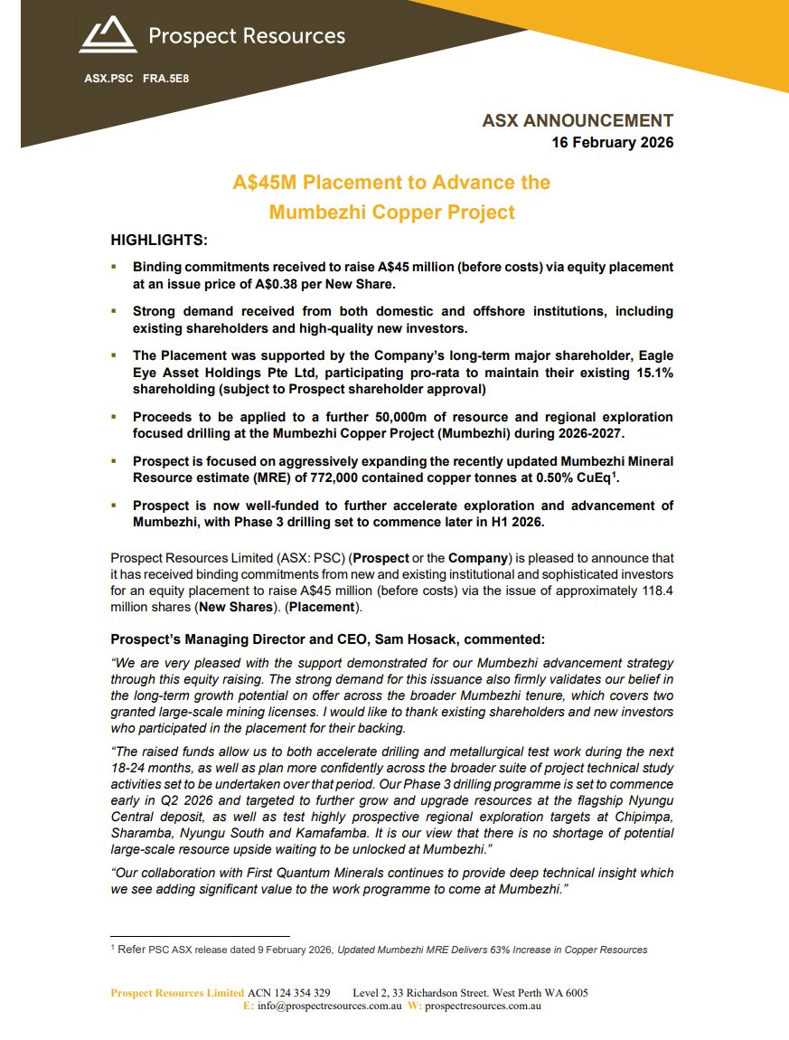 Prospect Resources Ltd tweet media