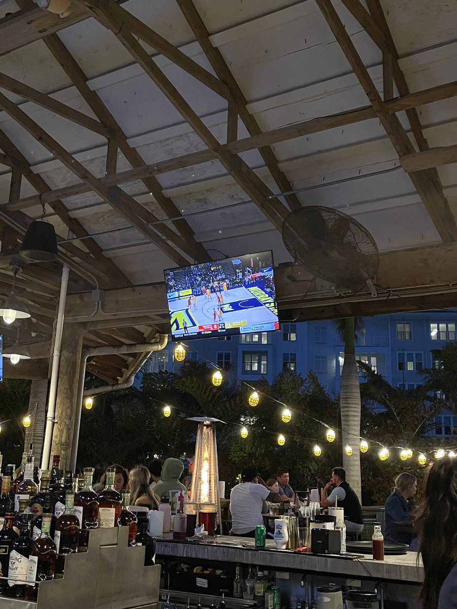 At a bar in Tampa – work trip. Bartender did me a solid and changed from all-star game to Belmont @ Murray State. 

We move.