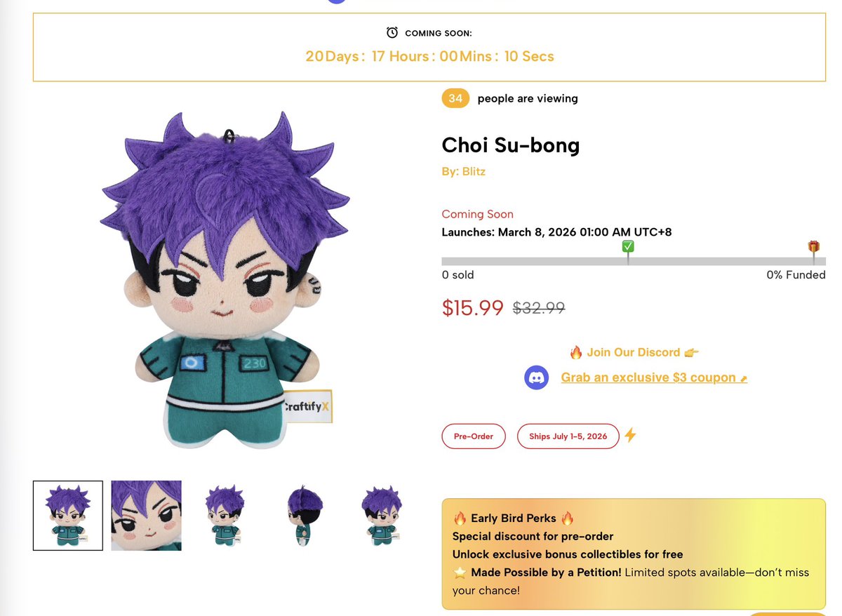 the thangyu plushes are now out on the CraftifyX website for early viewing 😋😋

craftifyx.com