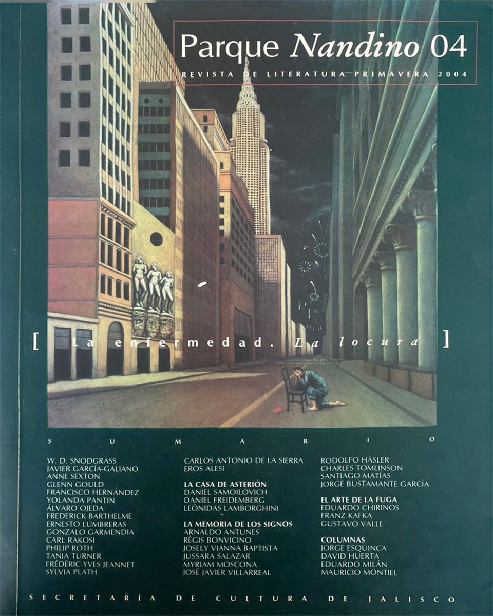 Pendola_RR's tweet image. #Relatos
Dos relatos de Kafka, en versión de Rodolfo Hasler, fueron publicados en el número 4 de 𝘗𝘢𝘳𝘲𝘶𝘦 𝘕𝘢𝘯𝘥𝘪𝘯𝘰 (primavera de 2004).