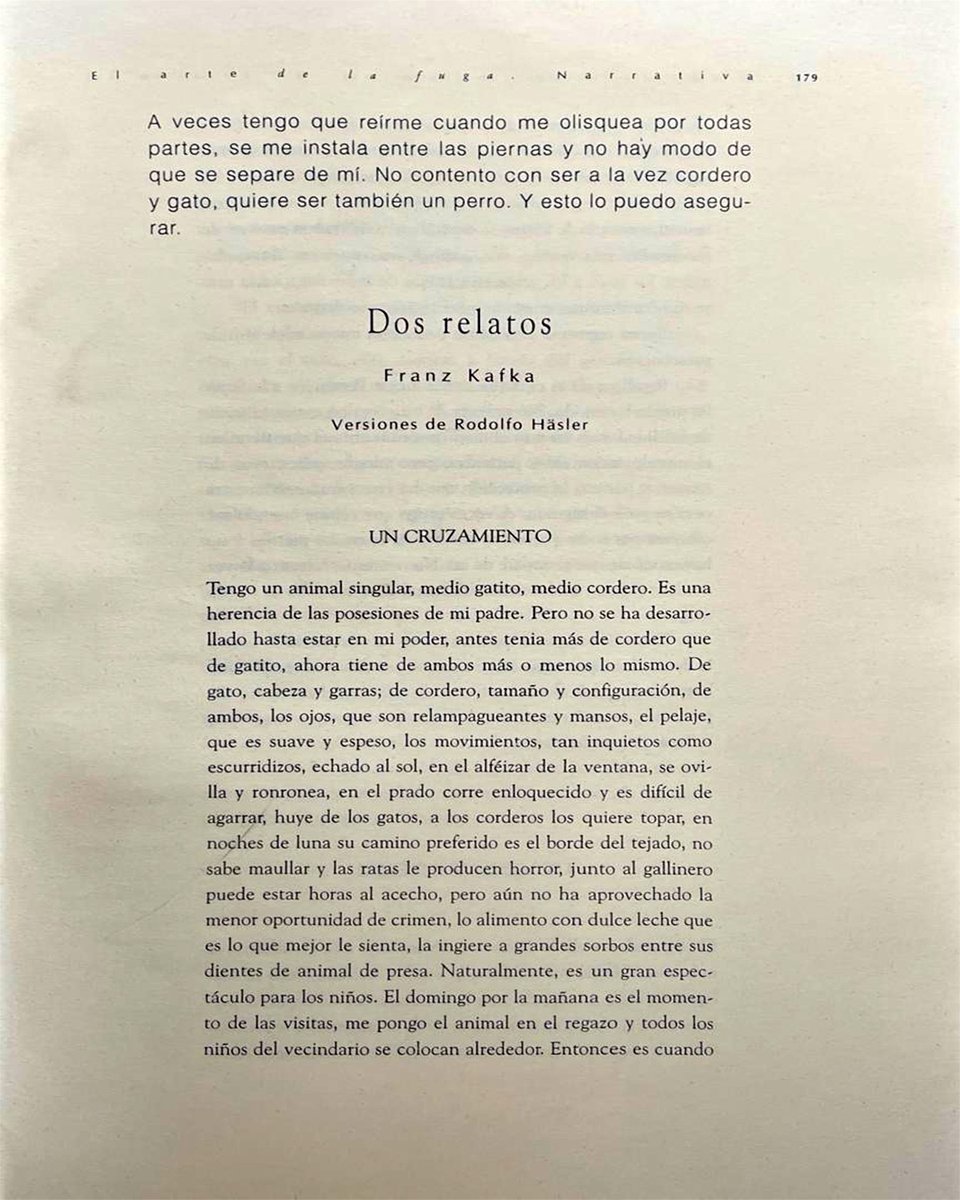Pendola_RR's tweet image. #Relatos
Dos relatos de Kafka, en versión de Rodolfo Hasler, fueron publicados en el número 4 de 𝘗𝘢𝘳𝘲𝘶𝘦 𝘕𝘢𝘯𝘥𝘪𝘯𝘰 (primavera de 2004).