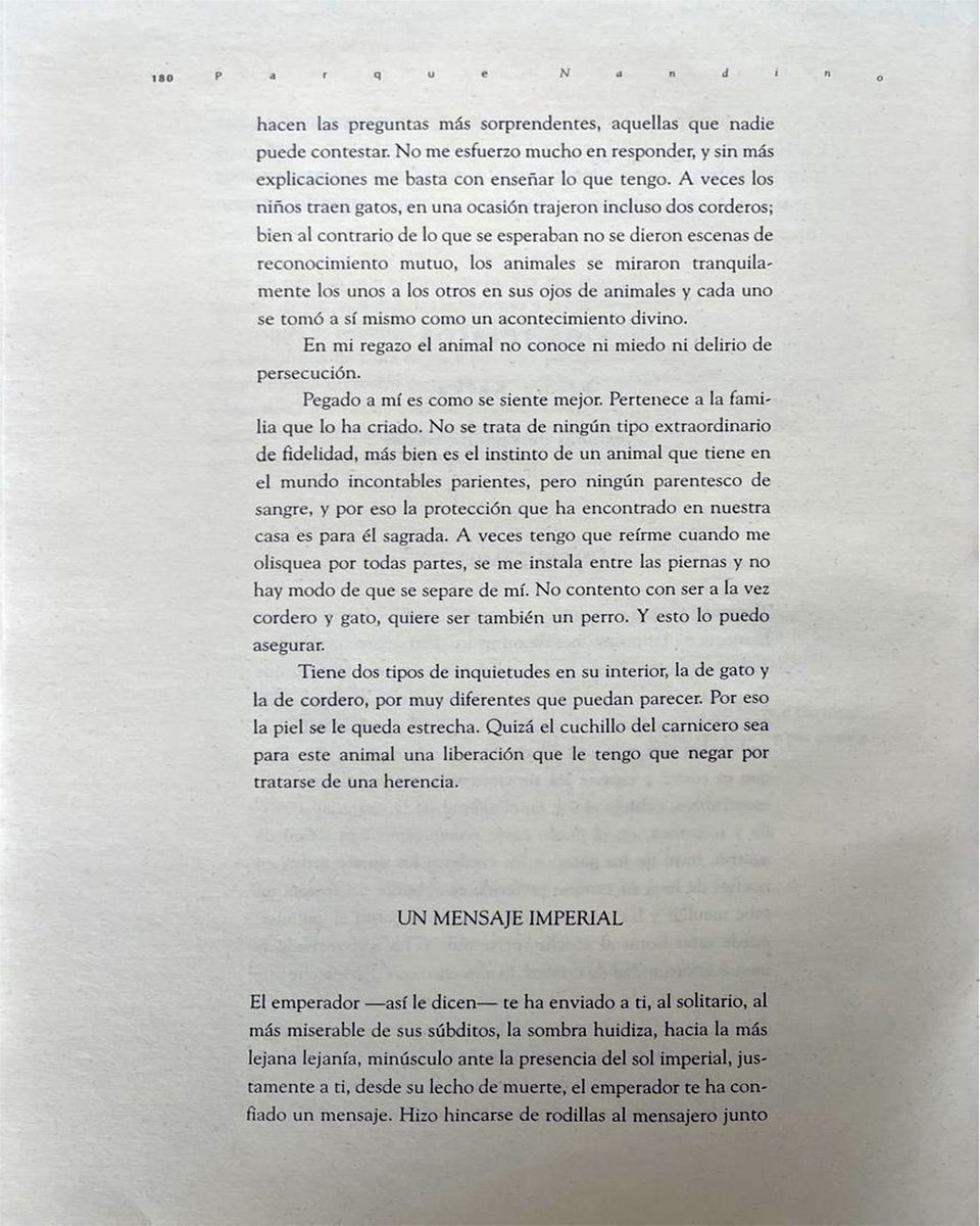 Pendola_RR's tweet image. #Relatos
Dos relatos de Kafka, en versión de Rodolfo Hasler, fueron publicados en el número 4 de 𝘗𝘢𝘳𝘲𝘶𝘦 𝘕𝘢𝘯𝘥𝘪𝘯𝘰 (primavera de 2004).