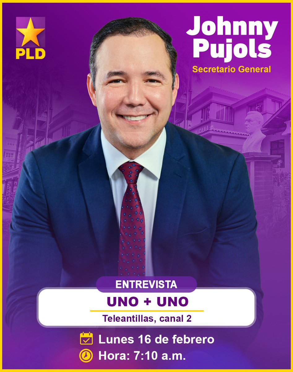 Mañana inicio la semana en <a href="/uno_mas_uno/">Uno+Uno</a> analizando la realidad política actual y el compromiso del <a href="/PLDenlinea/">PLD</a> con la sociedad dominicana.

Sintoniza Teleantillas, canal 2 a partir de las 7:10 a.m. ¡Hablemos de política! 🗣️
#PolíticaDominicana #Teleantillas