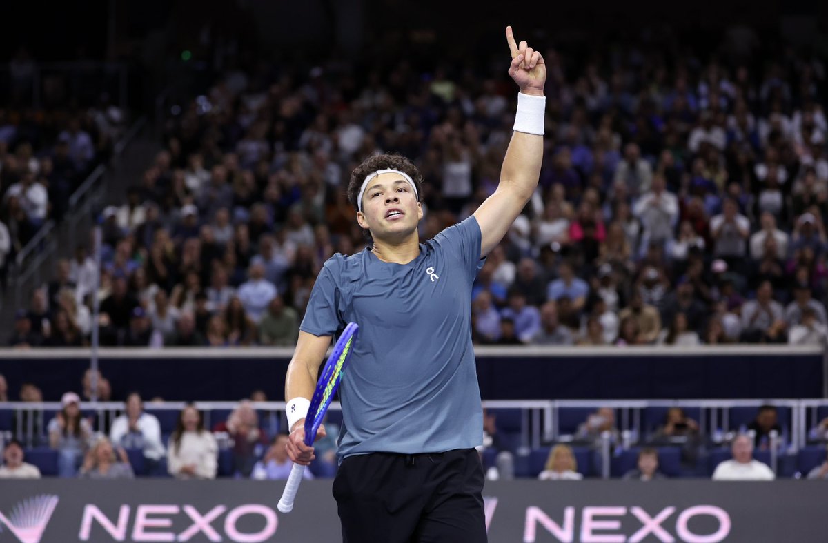 BlackSpinGlobal's tweet photo. #DALOpen Champion | Ben Shelton came back from a set down to see off top-seeded compatriot Taylor Fritz 3-6, 6-3, 7-5 in a thrilling Dallas final.
The 23-year-old American, who saved three match points en route to victory, is now a four-time winner on the ATP Tour.
📸 | Getty https://t.co/8OUy48g7Pb