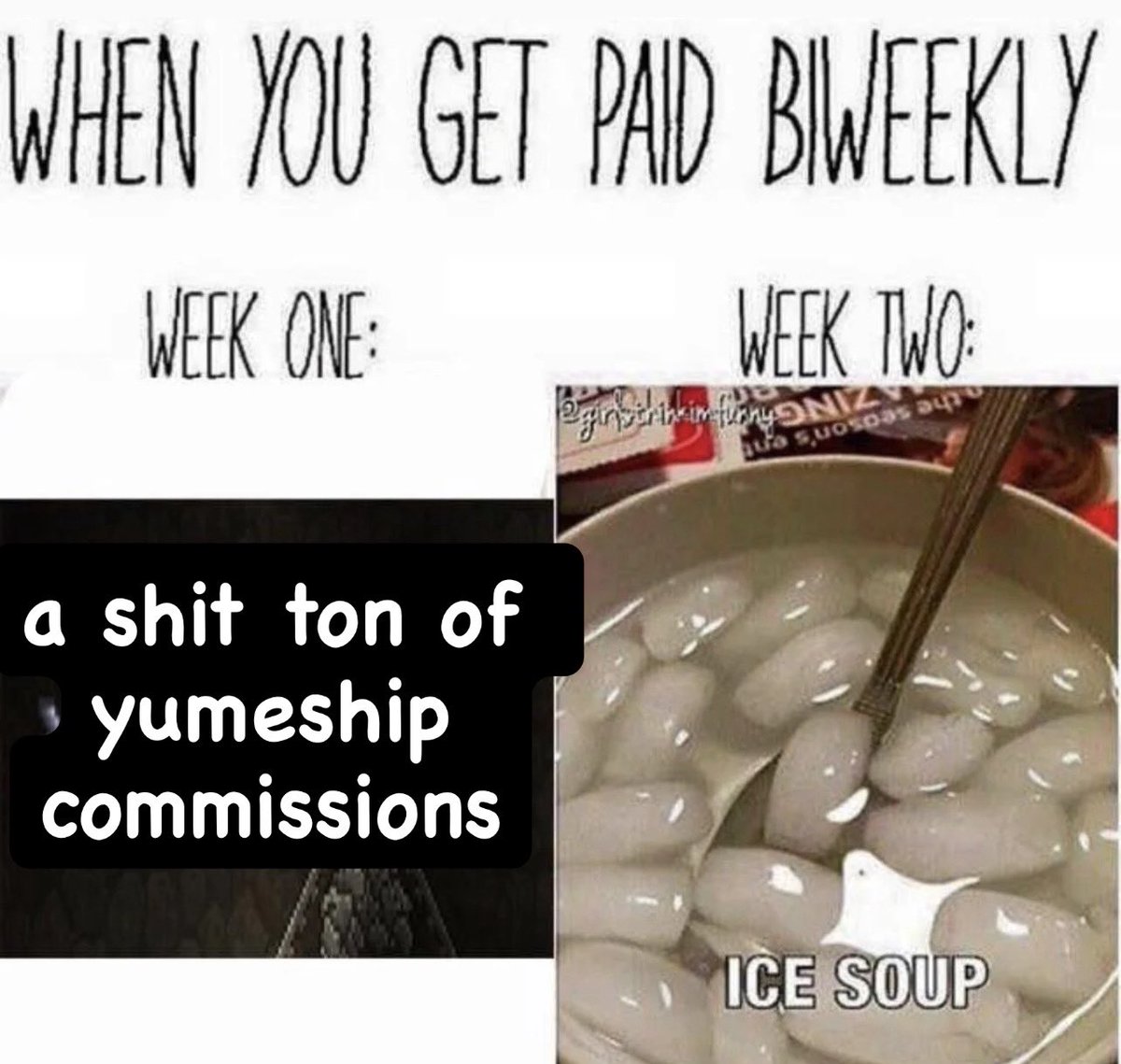 ieatbrian's tweet photo. The predicament rn i hope i can afford living next week https://t.co/Xh0LeoXDjl