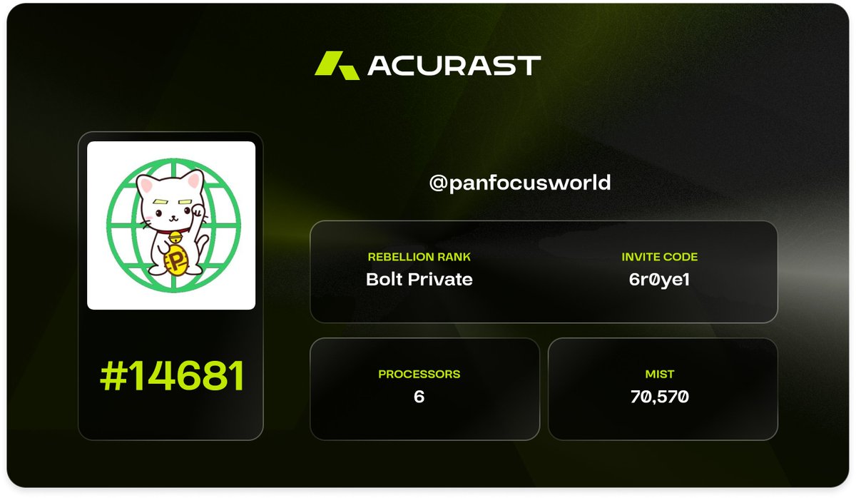 panfocusworld's tweet photo. @Acuras is an innovative project that leverages the computing power of smartphones to provide a distributed and sustainable cloud infrastructure.
$ACU is now live!
Please join with ref code : 6r0ye1
https://t.co/RrxFaWcZX3

#depin #acurast https://t.co/yDI3YF5BqX