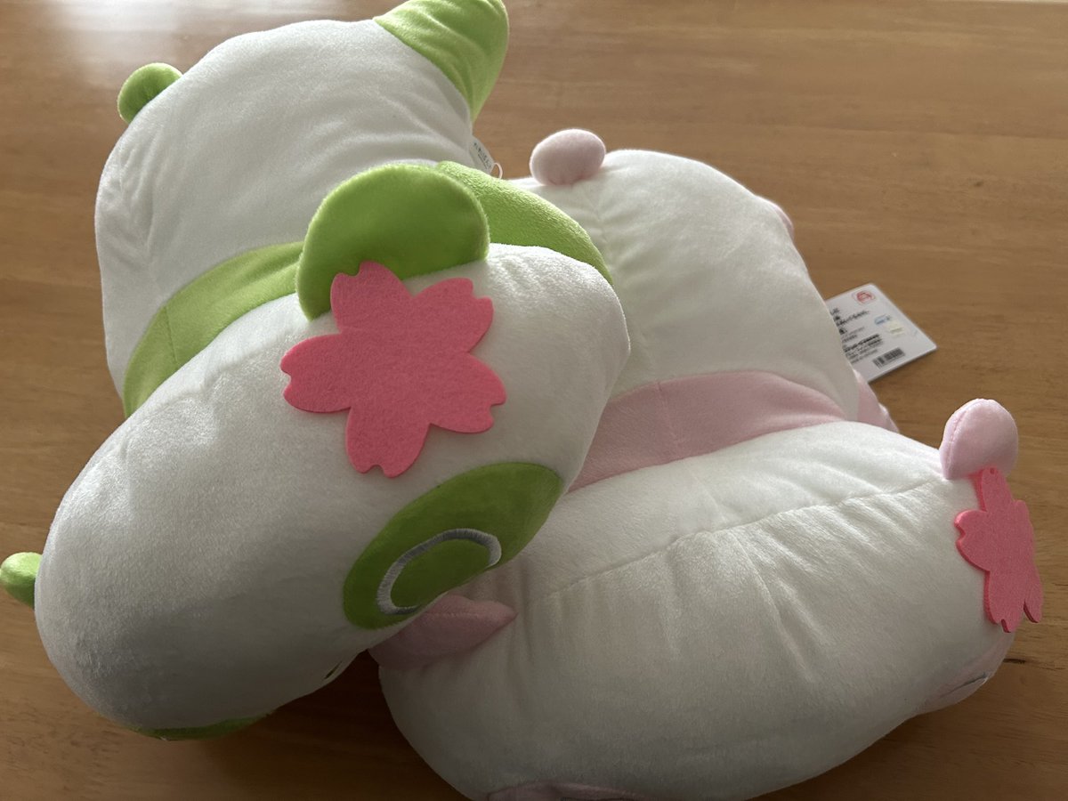 2/16(月)たれぱんださくら抹茶うつぶせぬいぐるみXL全2種🐼。圧縮発送