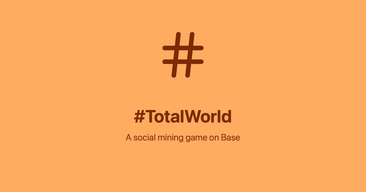 TotalWorldApps's tweet photo. 🔥 Mining in #TotalWorld is heating up!

Over 40 players have already joined the action and launched their rigs — the movement is growing, and the competition is getting real ⚡️💠

But there’s still time to jump in and make your mark! Don’t forget about the 100 USDC contest 💸 — everyone can participate:

How to enter: 📸 make a post (screenshot of your farm / interface video / photo of your setup) 🏷️ tag me 🔗 include the #TotalWorld app link
We’ll choose the winners in 7 days ⏳
 Active participants also get priority in the Quests section — tasks refresh every 24 hours, so don’t miss your chance to level up faster than the rest.

The mining era on @base is fully underway — and it’s only getting stronger 💎🚀 Show us what you’re mining, pioneers!