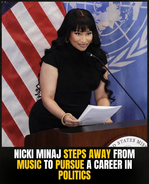 Nicki Minaj has officially announced she is stepping away from music to pursue a career in politics.
“We seriously need to Make America Great Again.” This is known as the
"Please Don't Deport Me"
career change.