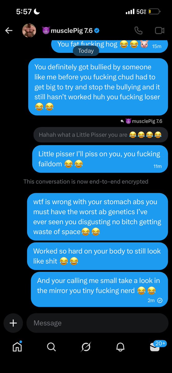 _MasterZach's tweet image. Yo someone get this little fat hog out my DMs 😂😂 @DirtyhunkXXX little 5’7 ass mf 😂😂