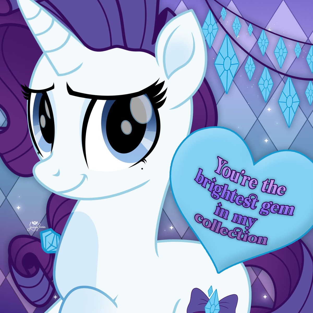 lovinglypromise's tweet photo. 💜 You're the brightest gem in my collection💙
#mlp #mylittlepony #mlpfim #ndoh #mlptwt #mlpart #heartshoovesweek #rarity https://t.co/VOgi5nyAnT