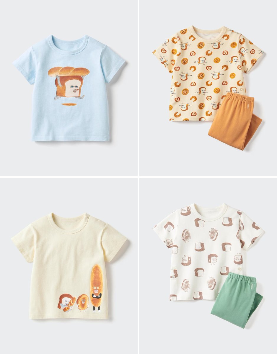 shimapatobu's tweet photo. ユニクロ『パンどろぼう』コラボ！2026年夏の半袖Tシャツ、ドライパジャマが新発売！発売日はいつ？種類、値段、口コミ、売り切れ、再販売は？

https://t.co/UDydb3eNdN

#ユニクロ　#パンどろぼう　#絵本　#パジャマ　#子育て https://t.co/8gIk4oIiIM