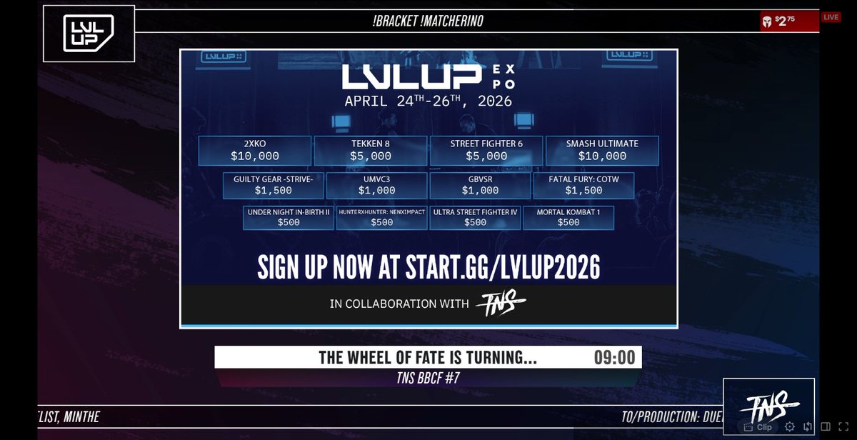 TNS is hosting more Blazblue Central Fiction NOW get in there!

twitch.tv/tampaneverslee…